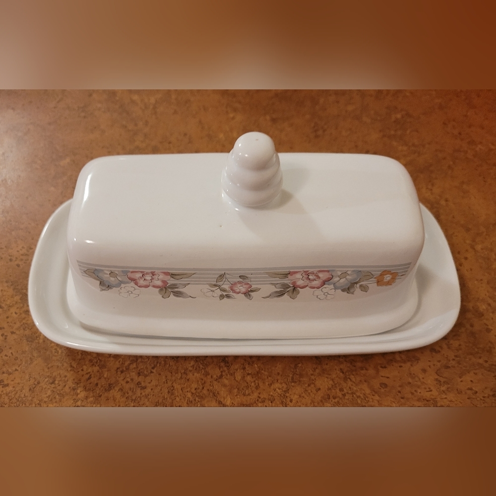 Mount Clemens Pottery Butter Dish Beau Monde Collection  Vintage